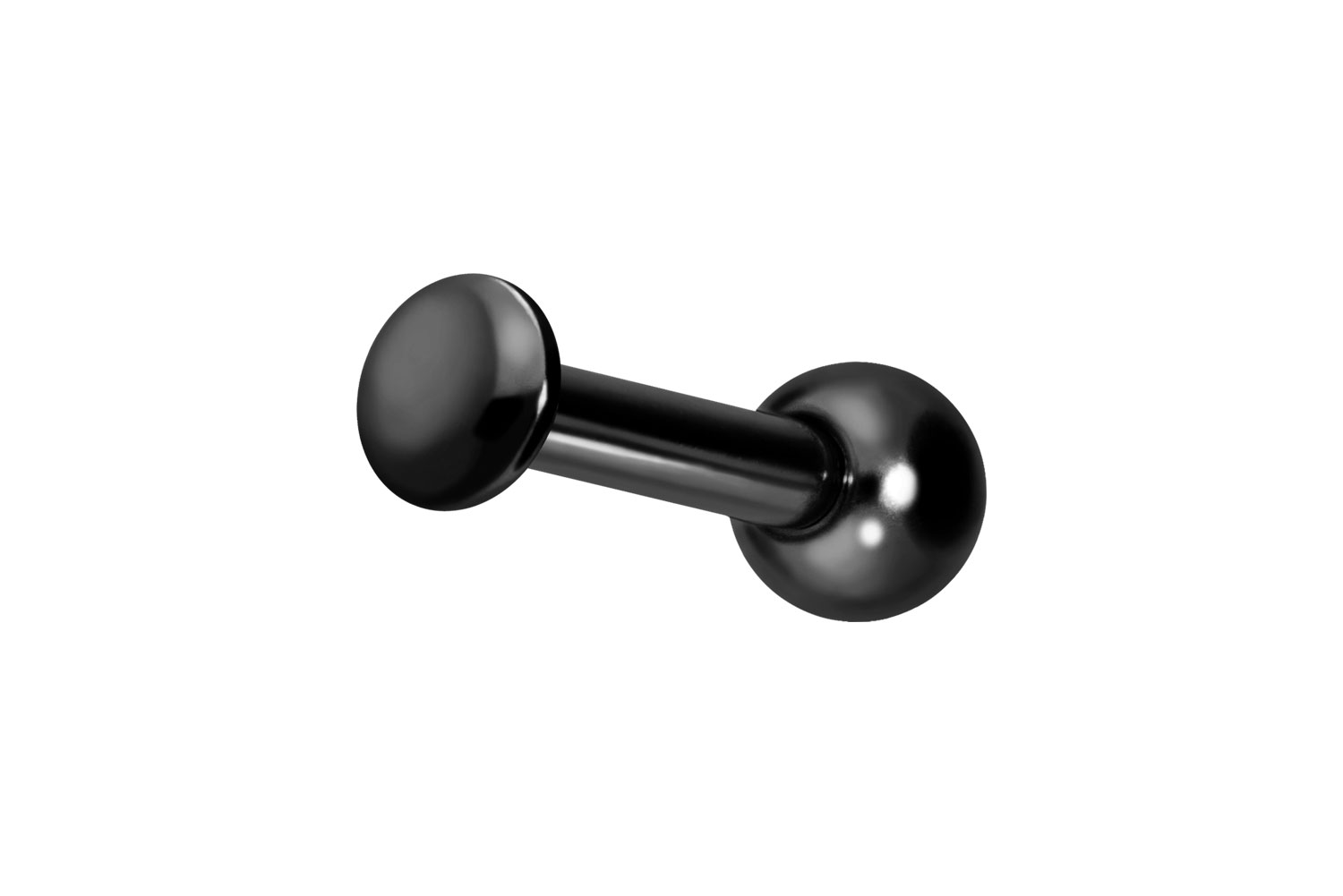 Titan Ohrpiercing mit Innengewinde FLACH